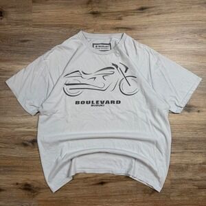 Vintage 90s suziki motorcycle graphic biker‎ tee